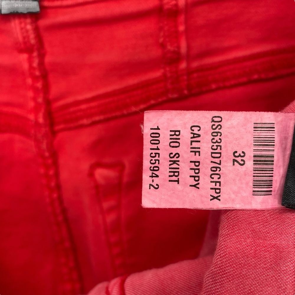 Sanctuary Rio Red Denim Mini Skirt - Picture 6 of 6